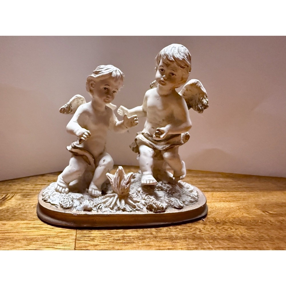 K's Collection Cherub Angels Limited Edition Hand Painted Resin Figurine Angel